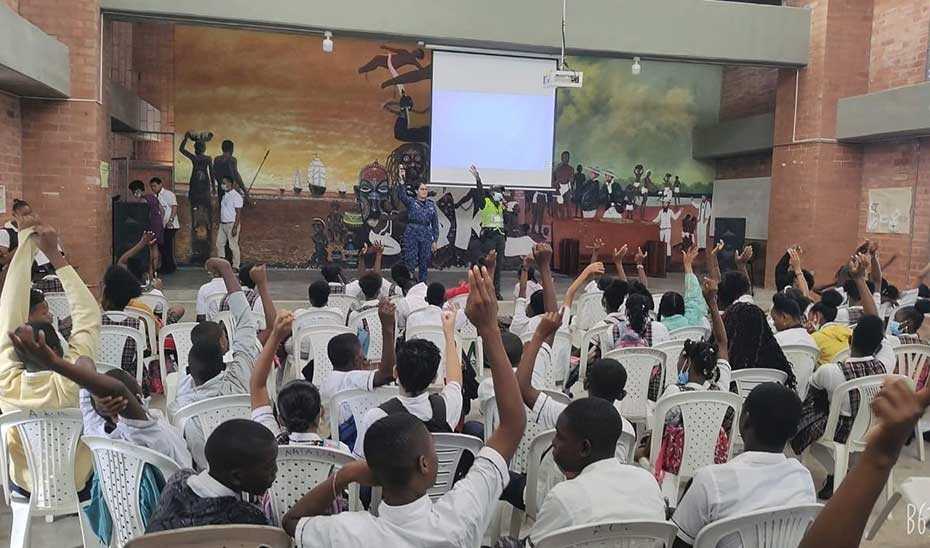 Estudiantes del Chocó participaron en nueva jornada del programa “Delinquir No Paga” liderado por el INPEC y la Policía de Infancia y Adolescencia