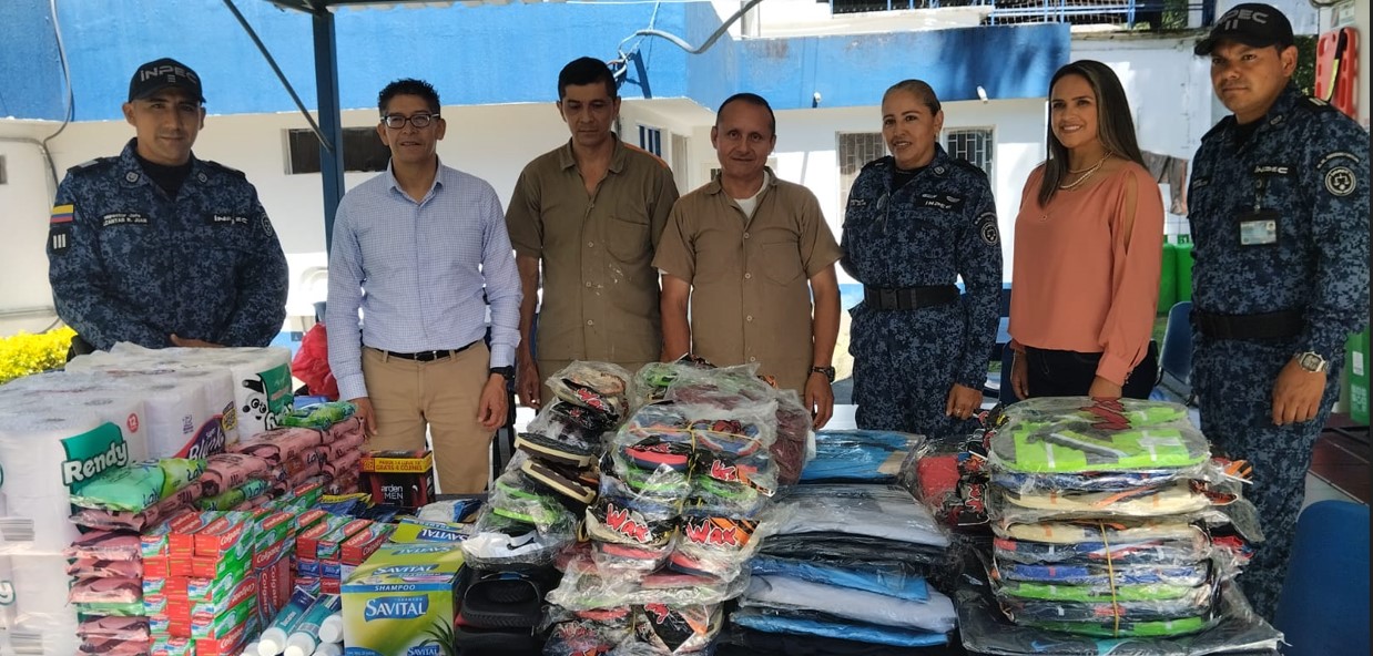 Imagen de la donación a reclusos 